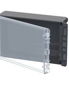 Empty housing plastic Bocube 170x270x100 anthracite transpar